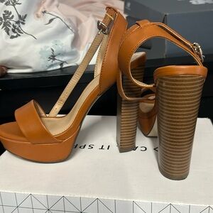 Call it spring chunky heels